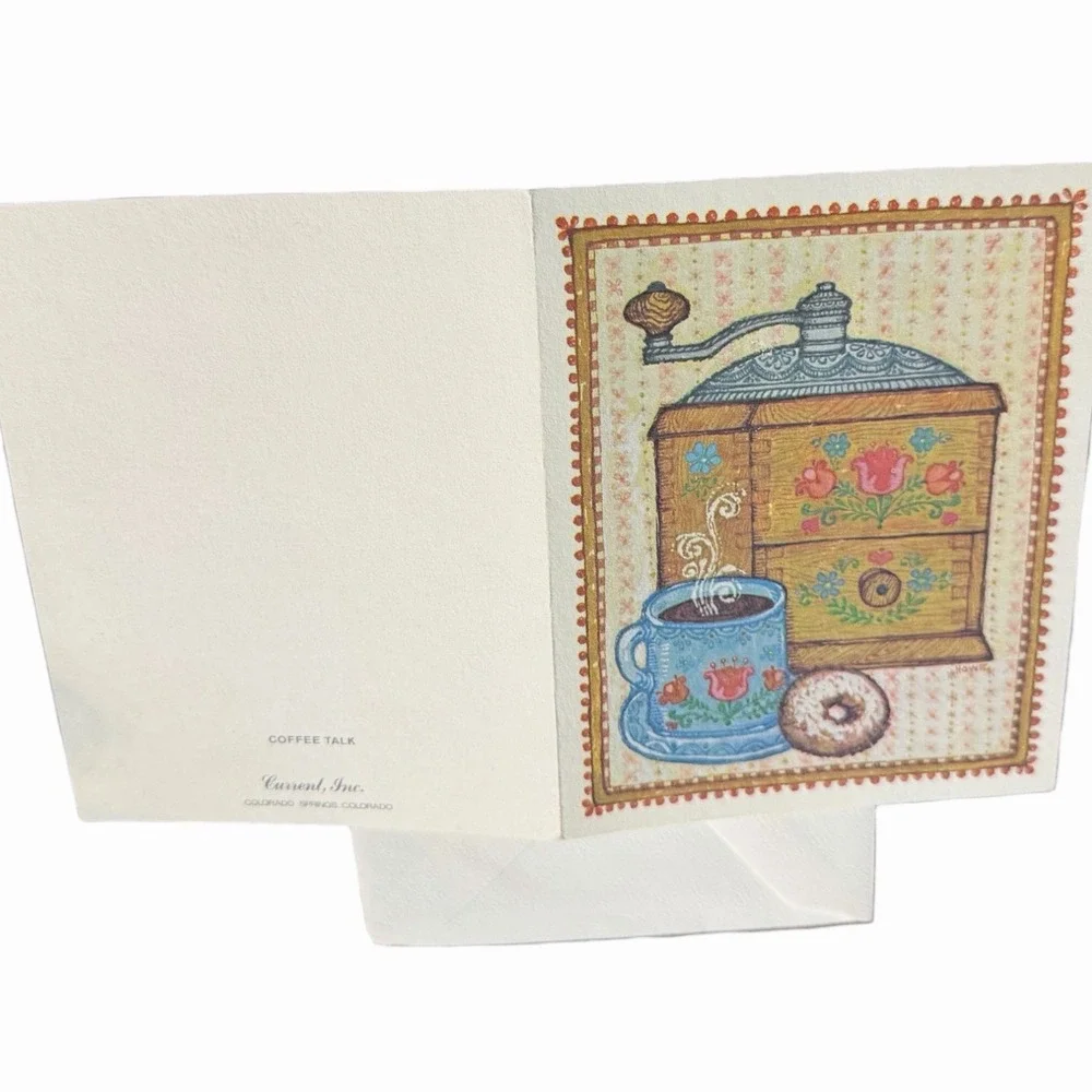 Vintage Current Inc. 'Coffee Talk'‎ Greeting Card